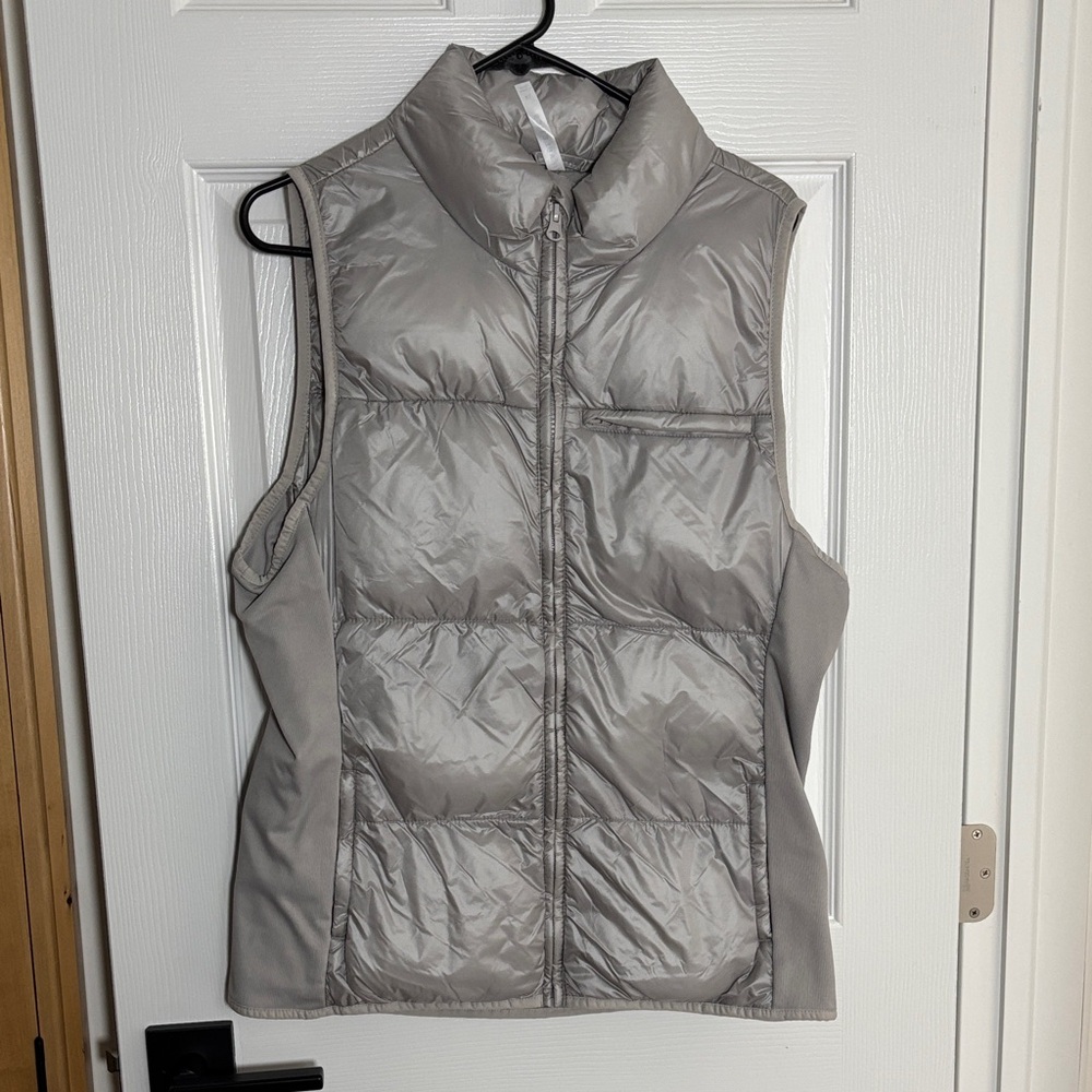Fabletics Silver Puffer Vest
